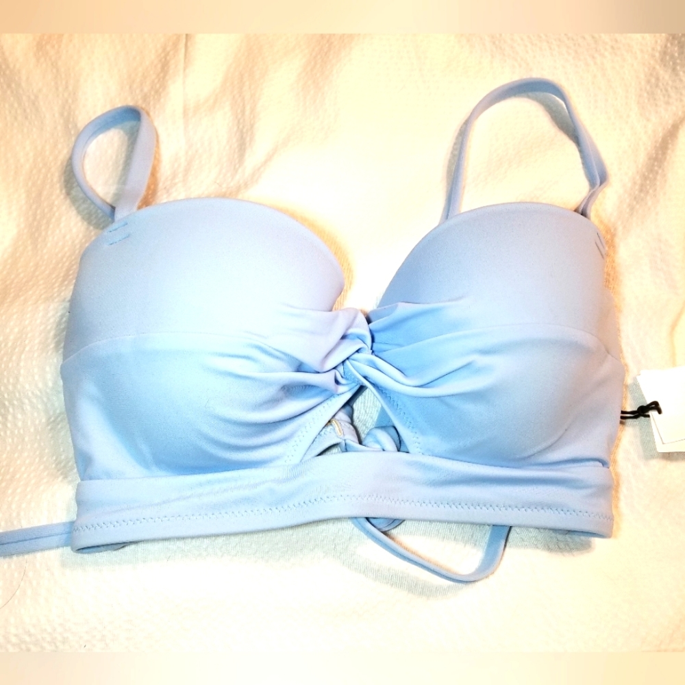 NWT CROSS BACK BONED UNDERWIRE SUPPORT MOLDED CUPS SWIMSUIT SWIM BRA TOP